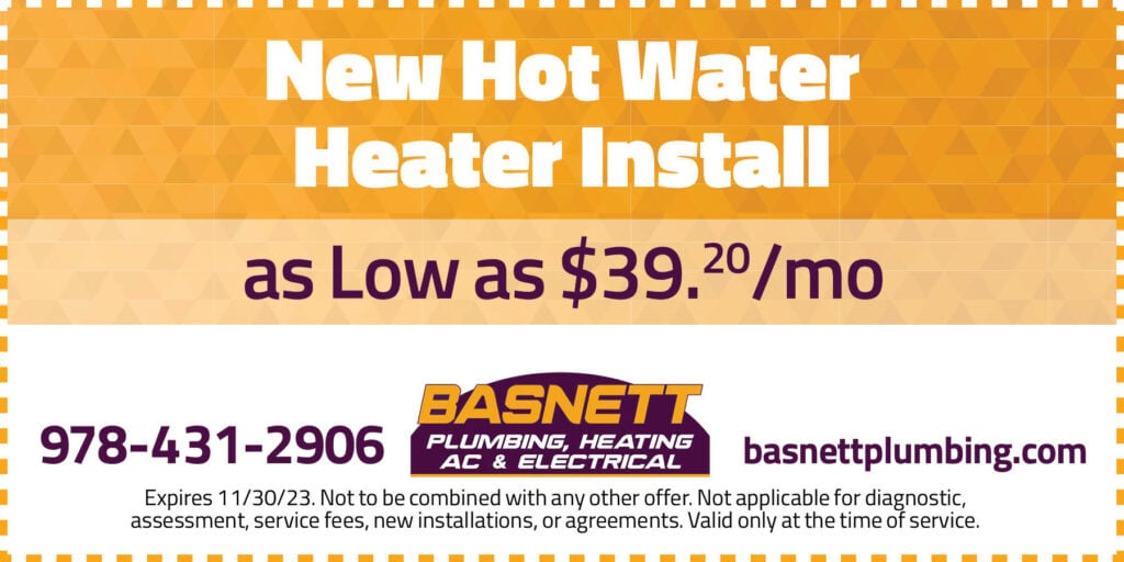 New Hot Water Heater Install as Low as $39.20/month. Expires 11/30/23. Not to be combined with any other offer. Not applicable for diagnostic, assessment, service fees, new installations, or agreements. Valid only at the time of service.