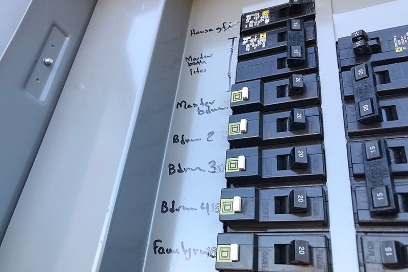 5 Reasons to Upgrade Your Electrical Panel. Photo of an electrical panel.