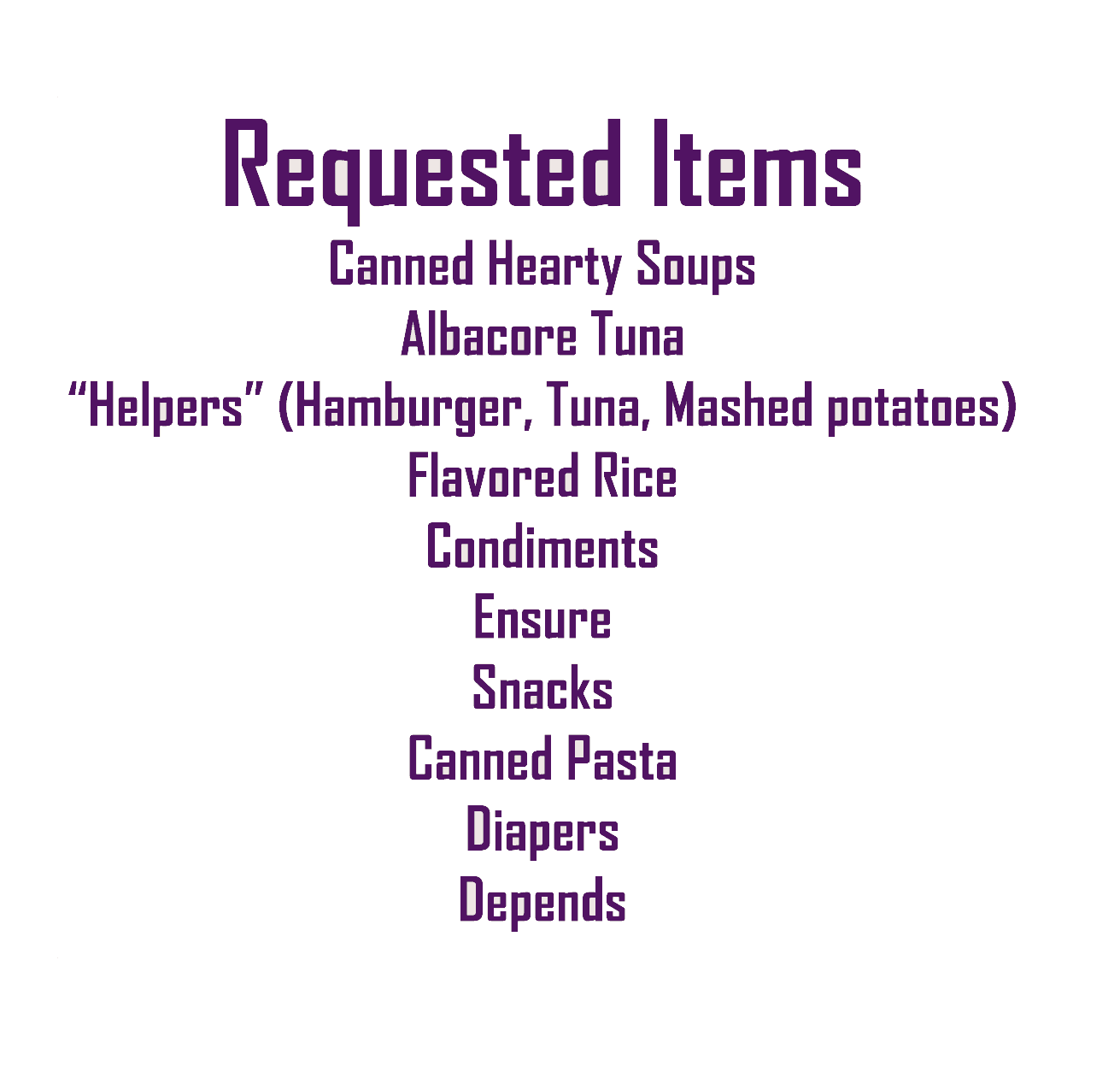 Requested Food Items GFX #2 for Web