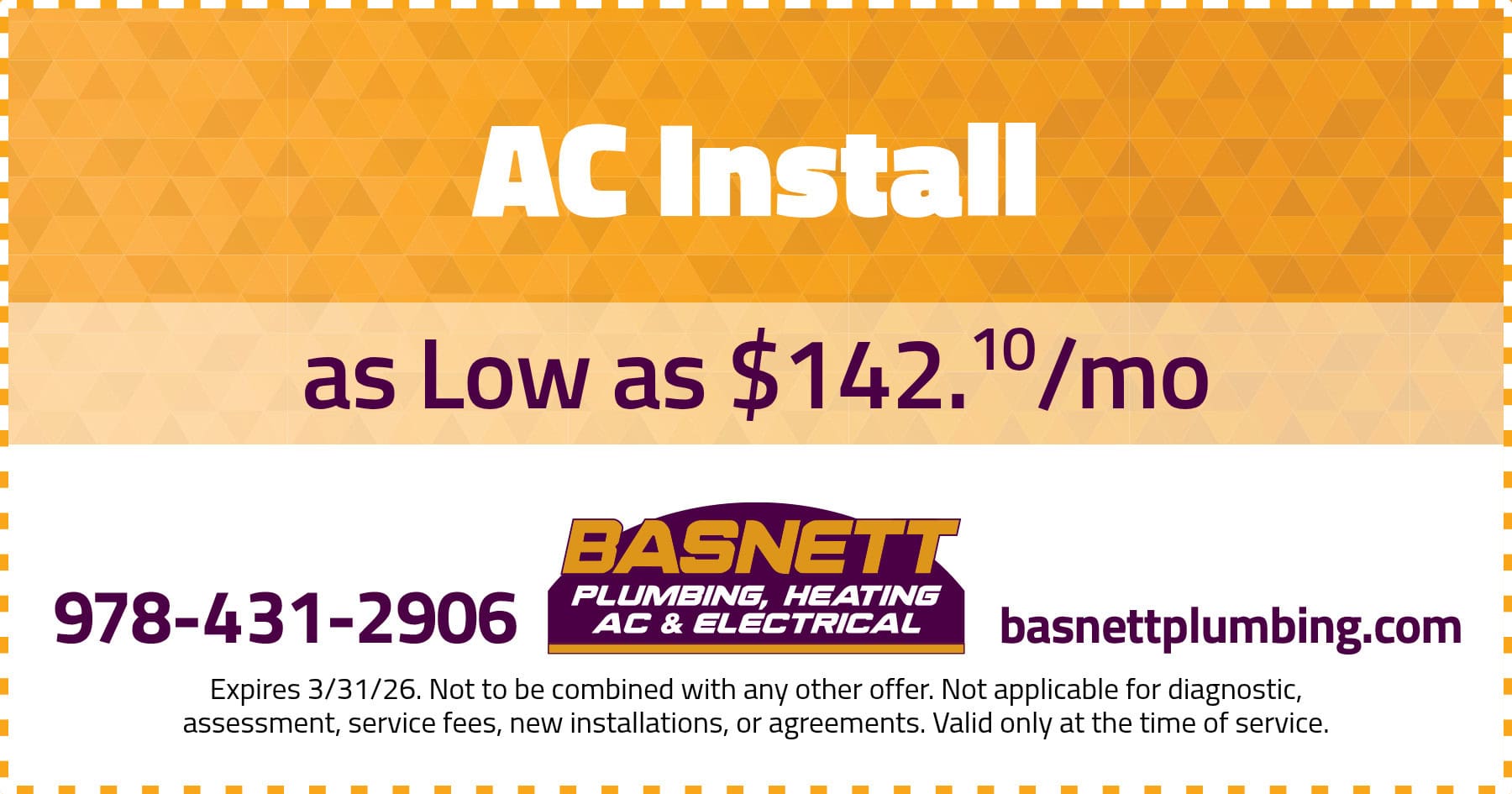 AC Install as low as $142/Mo