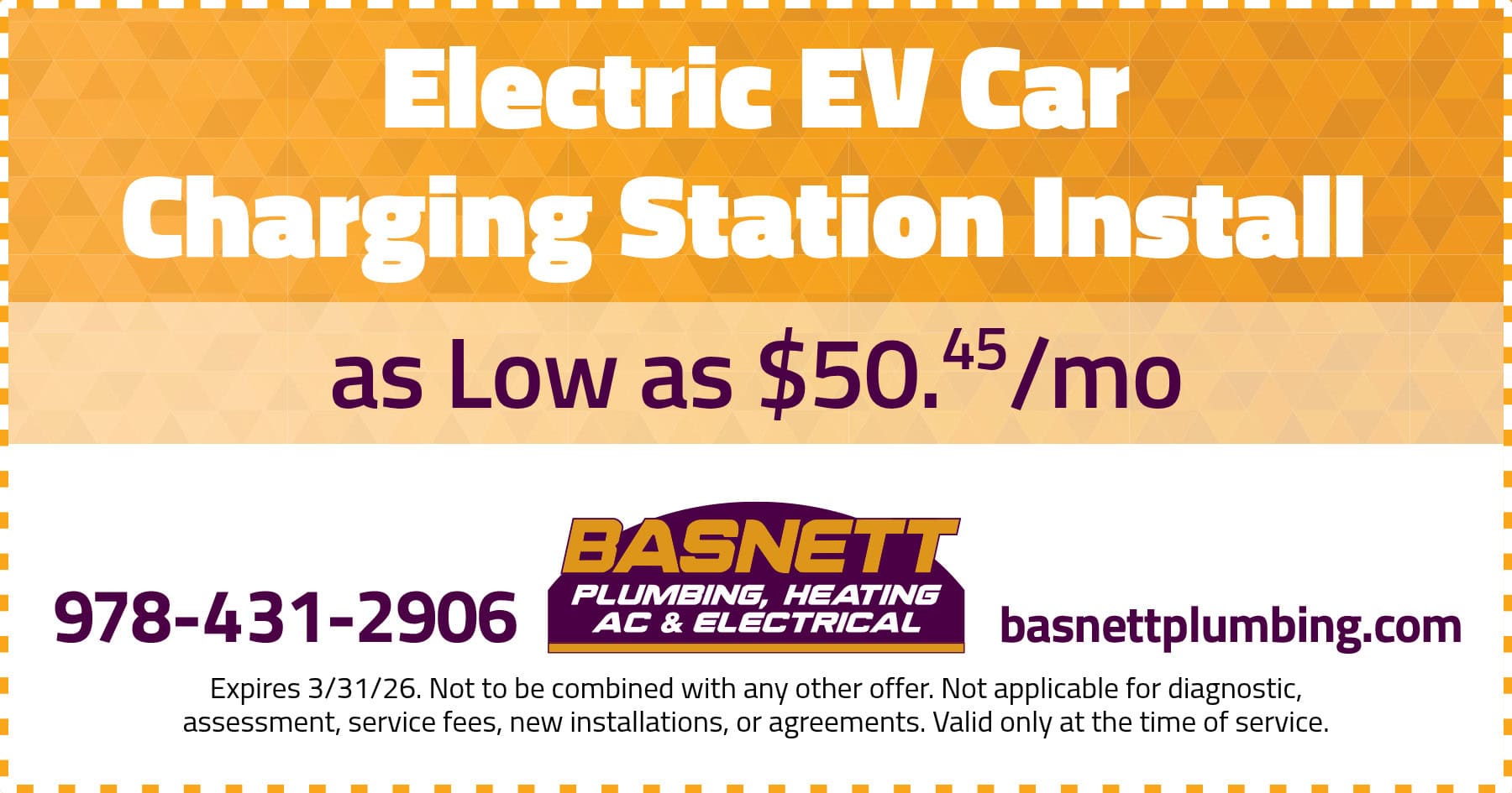 Electric EV Car Charging Station Install as low as $50/Mo