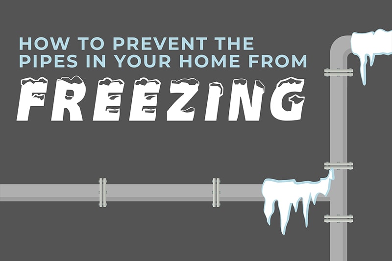 Illustration of frozen pipes, Video - How to Prevent the Pipes in Your Home From Freezing | Basnett