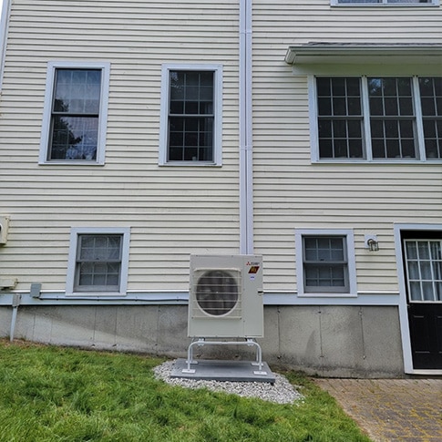 New 2 Zone Mini-Split Installation | Outside | Westford, MA