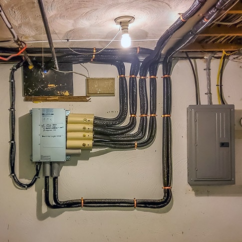 4 Zone Mini-Split Installation in Lincoln, MA | Electrical